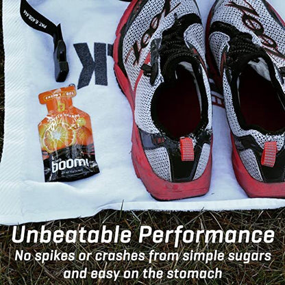 BANANA PEACH Carb Boom Energy Gel Single Serve Packet Sachet 41g - EXP DATE MAY 23, 2026