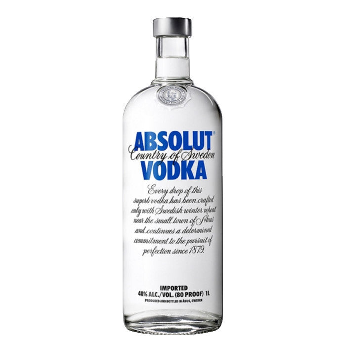 ABSOLUT VODKA 40% 1 LITER - Original Swedish Vodka