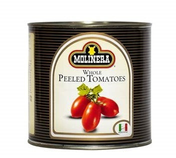 Molinera Whole Peeled Canned Tomatoes 2,550g x 6