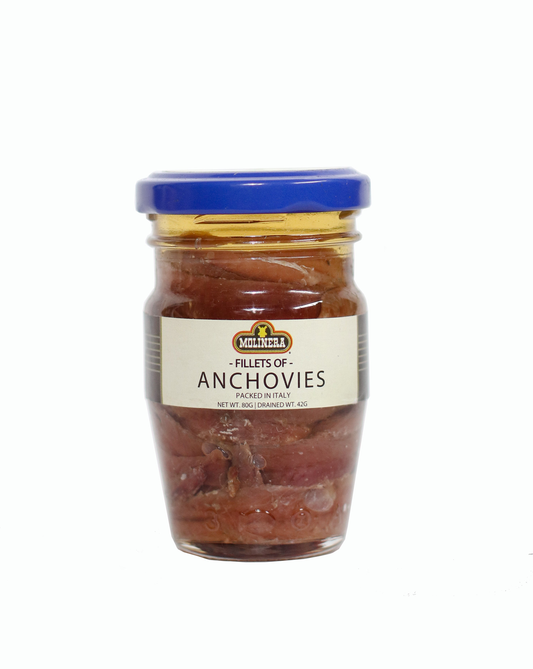 Molinera ANCHOVY FILLETS IN OIL 80g x 12