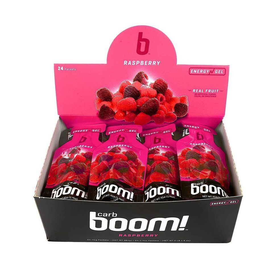 RASPBERRY Carb Boom Energy Gel Single Serve Packet Sachet 41g - EXP DATE MAY 23, 2026