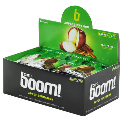 10 pcs APPLE CINNAMON Carb Boom Energy Gel Single Serve Packet Sachet 41g - EXP DATE MAY 23, 2026