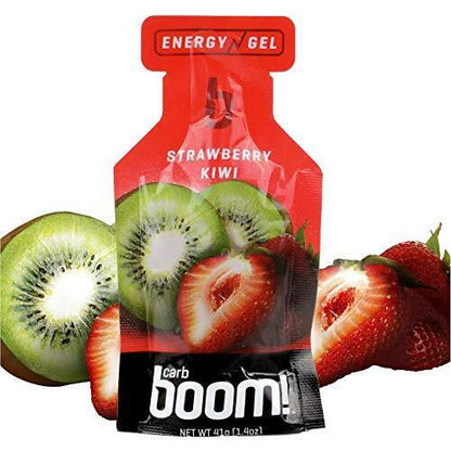 Carb Boom! Energy Gel Single Serve Packet Sachet 41g - Strawberry-Kiwi