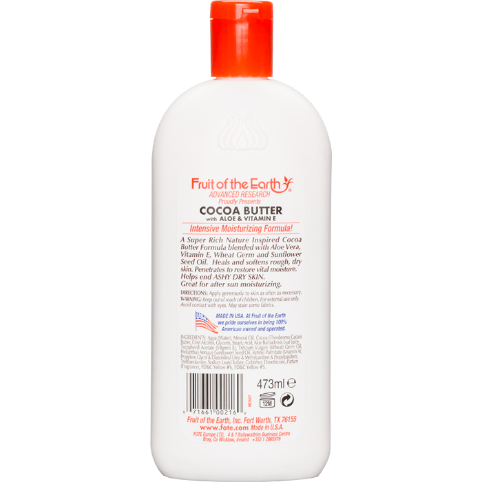 FOTE COCOA BUTTER with aloe & Vitamin E Skin Care Lotion 473ml (after sun)