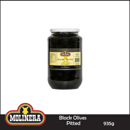 Molinera BLACK OLIVES PITTED 935g x 6 pcs