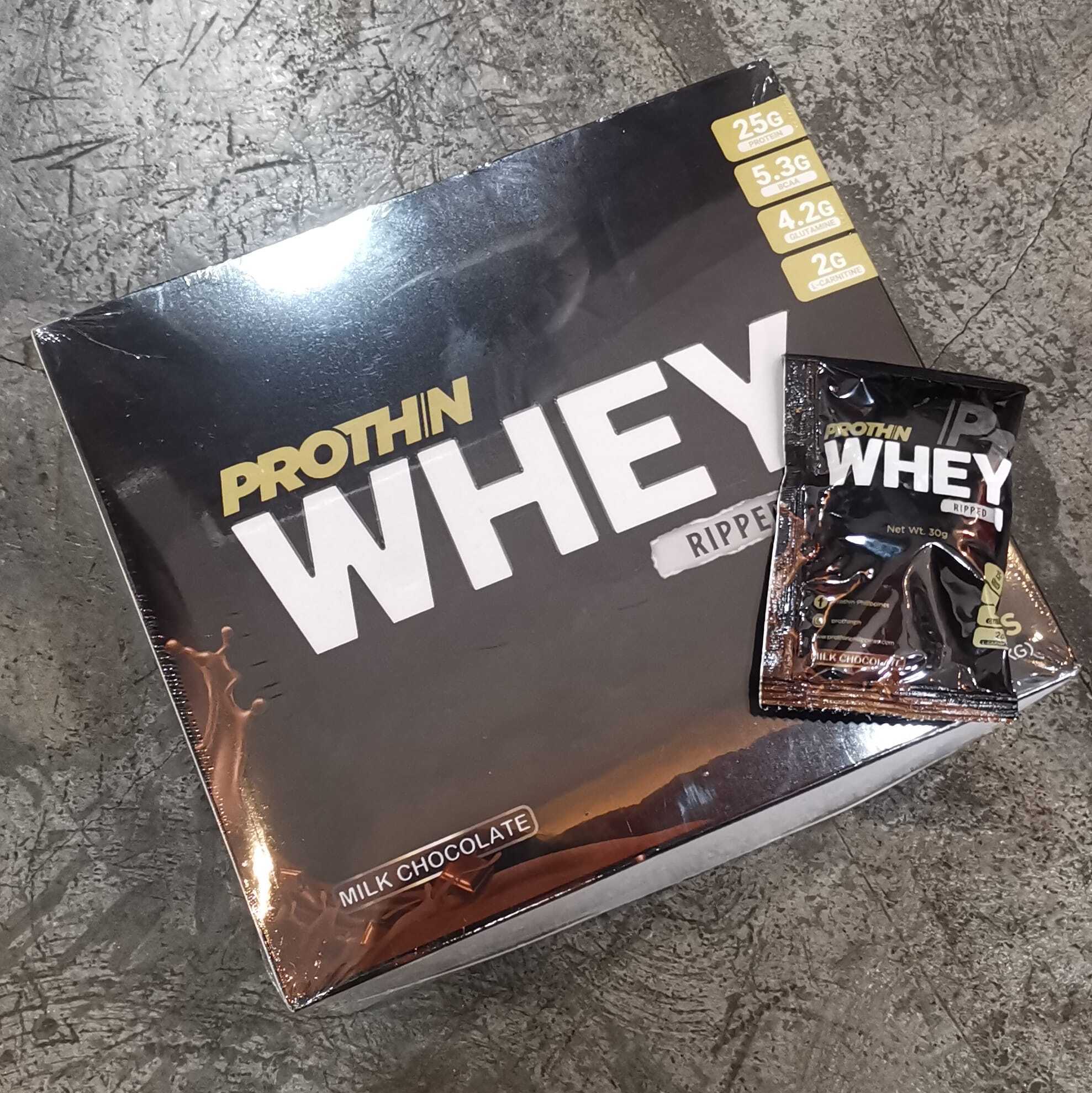 Prothin Philippines Prothin WHEY PROTEIN RIPPED MILK CHOCOLATE 1.8kg 60 sachets – ATIS.ph