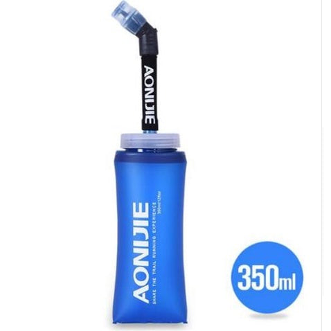 Aonijie Soft Flask Folding Water Bottle with Straw TPU 350ml