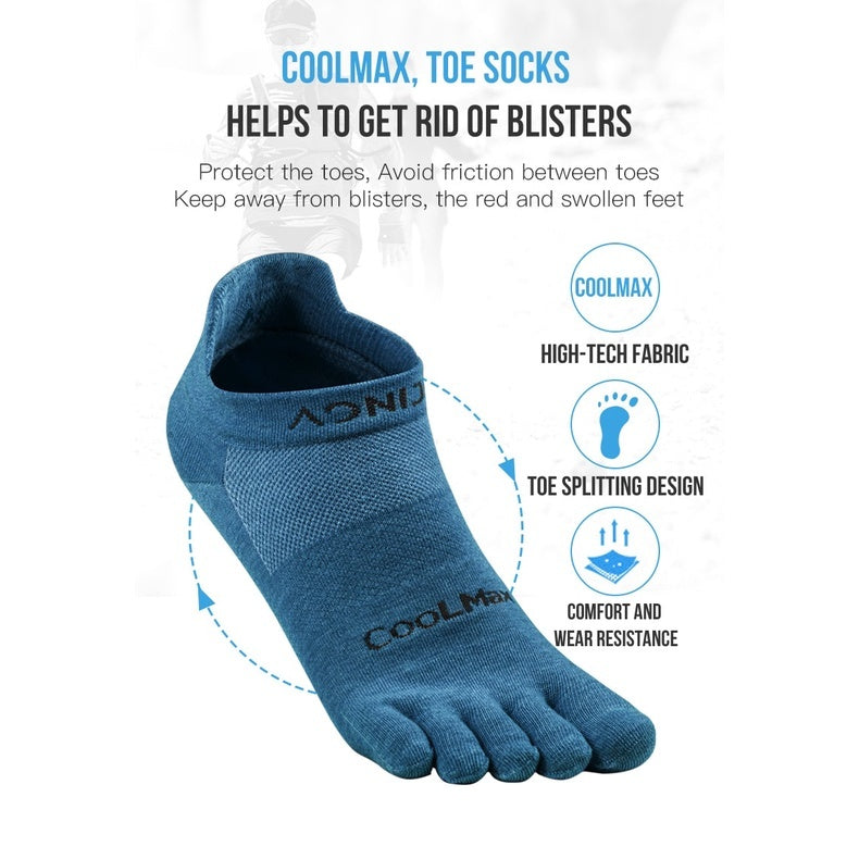 Aonijie COOL MAX TOE SOCKS - GRAY SMALL