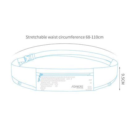 Aonijie Water Resistant RUNNING BELT - GRAY