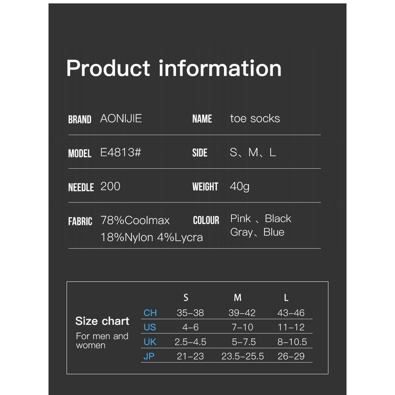 Aonijie MID CALF TOE SOCKS - PINK SMALL