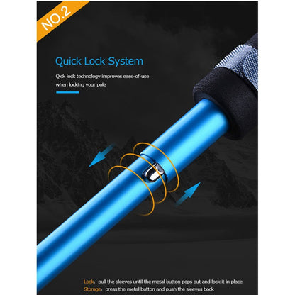 2 pcs Aonijie CARBON FIBER HIKING POLE E4201