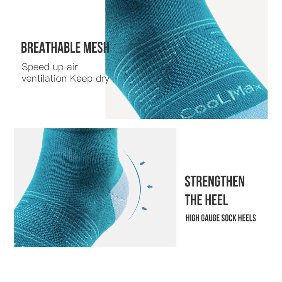 Aonijie Cool Max TOE SOCKS - BLUE MEDIUM