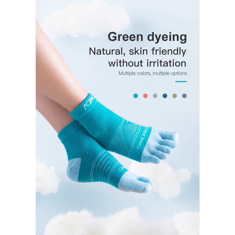 Aonijie Cool Max TOE SOCKS - GREEN MEDIUM