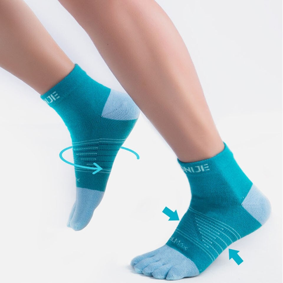 Aonijie Cool Max TOE SOCKS - GREEN MEDIUM