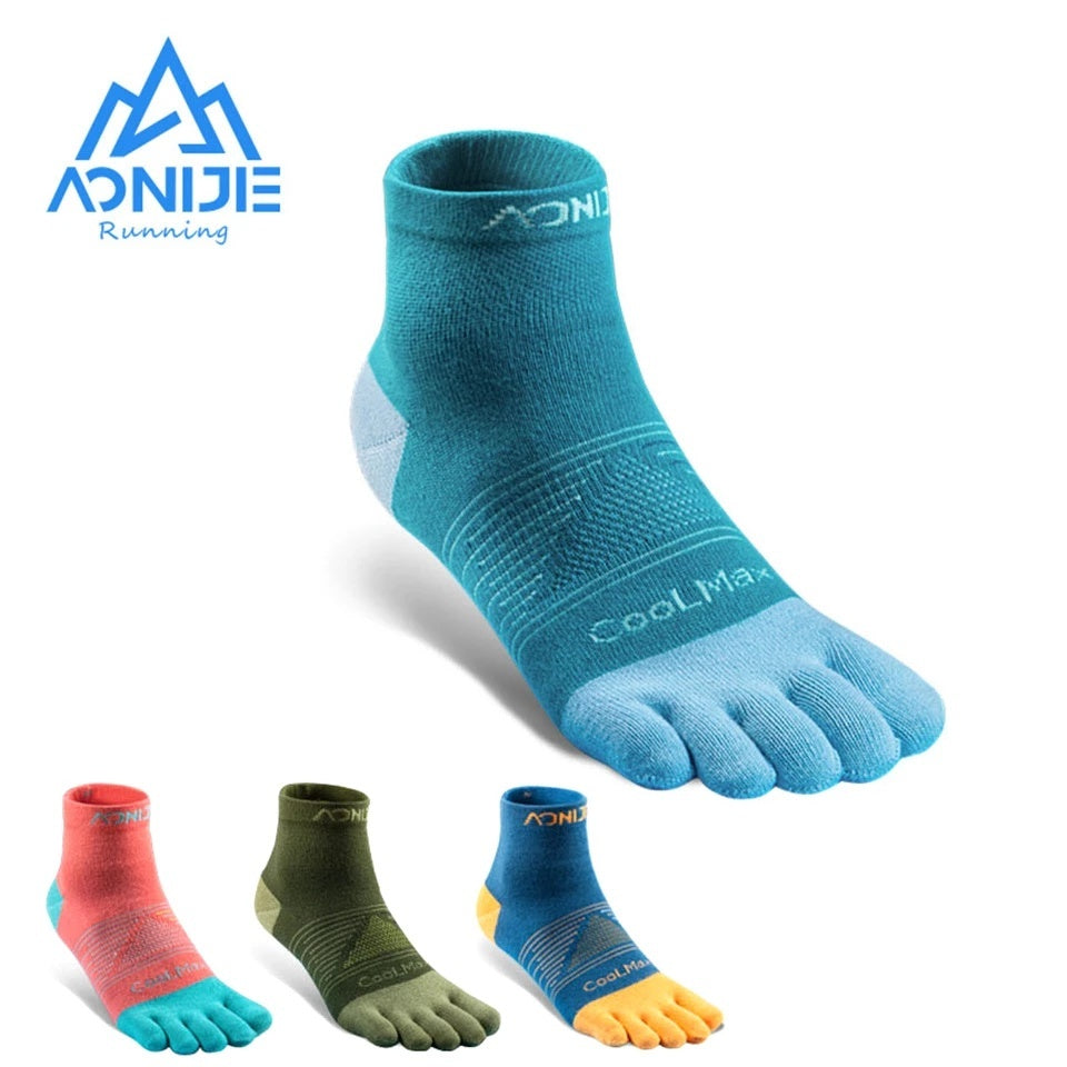 Aonijie Cool Max TOE SOCKS - GREEN MEDIUM