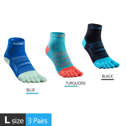 Aonijie COOL MAX TOE SOCKS 3 pairs - LARGE