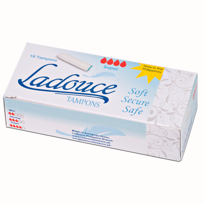 Ladouce Organic TAMPONS Super 16 pcs (NON APPLICATOR TAMPONS)