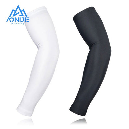 Aonijie COOLING ARM SLEEVES - BLACK NO THUMB HOLE