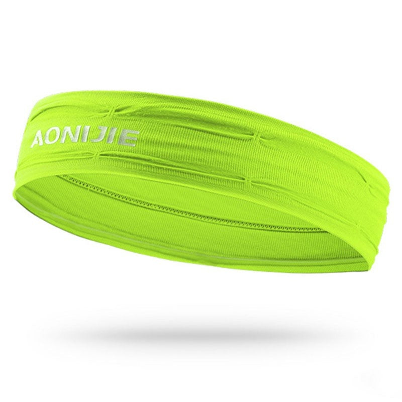 Aonijie YELLOW GREEN SWEATBAND HEADBAND