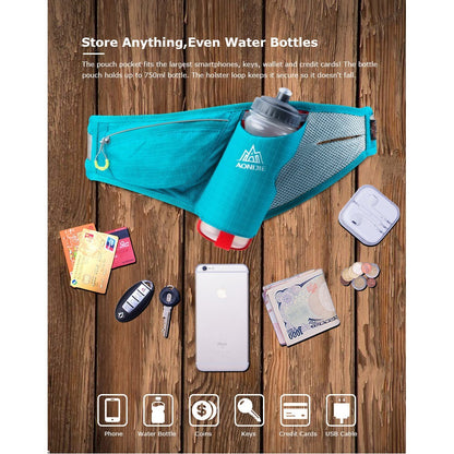 Aonijie RUNNING BELT With 600ml Water Bottle E849 + SH600 -- RED