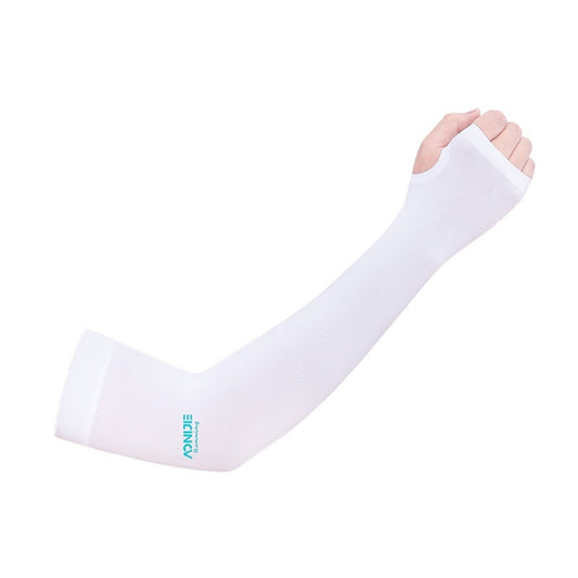 Aonijie WHITE SUNSCREEN SLEEVES with thumb hole