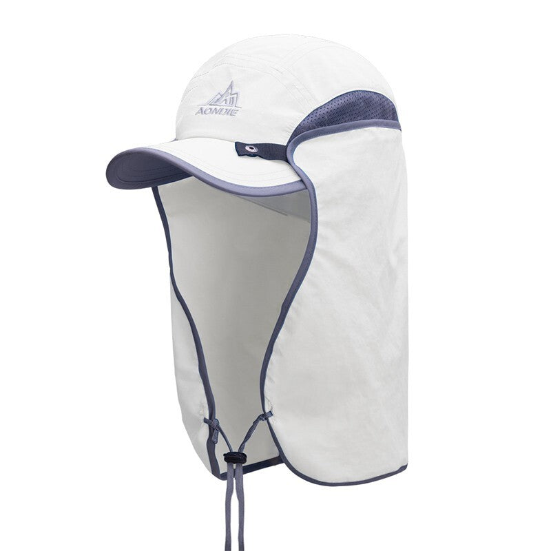 Aonijie WHITE VISOR NECK COVER HAT