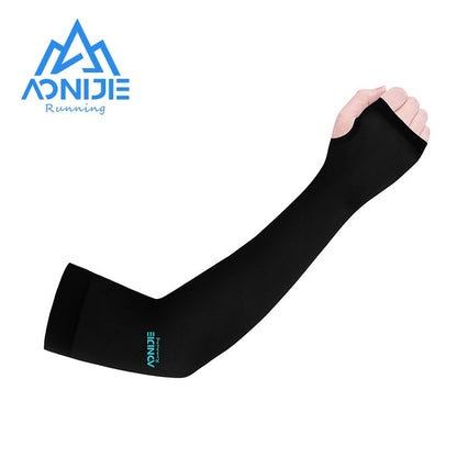 Aonijie WHITE SUNSCREEN SLEEVES with thumb hole