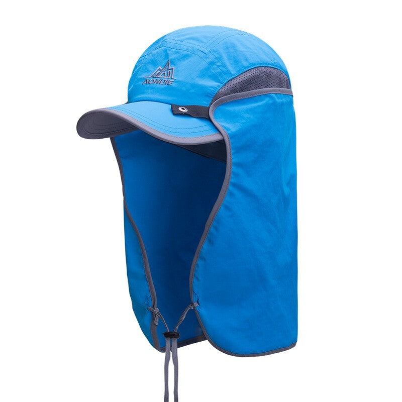 Aonijie BLUE VISOR NECK COVER HAT