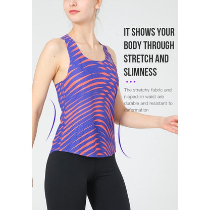 Aonijie QUICK DRYING LADIES SINGLET - RAINBOW MEDIUM