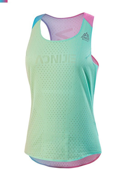 Aonijie QUICK DRYING LADIES SINGLET - RAINBOW XLARGE