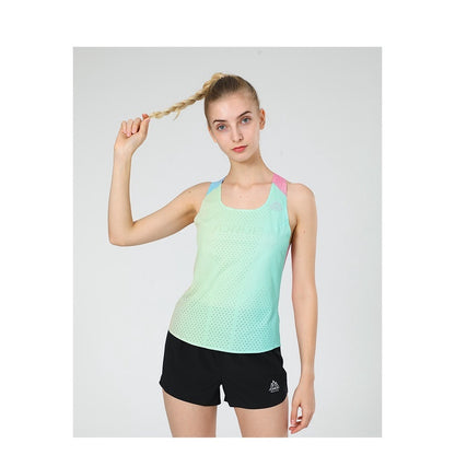 Aonijie QUICK DRYING LADIES SINGLET - RAINBOW XLARGE