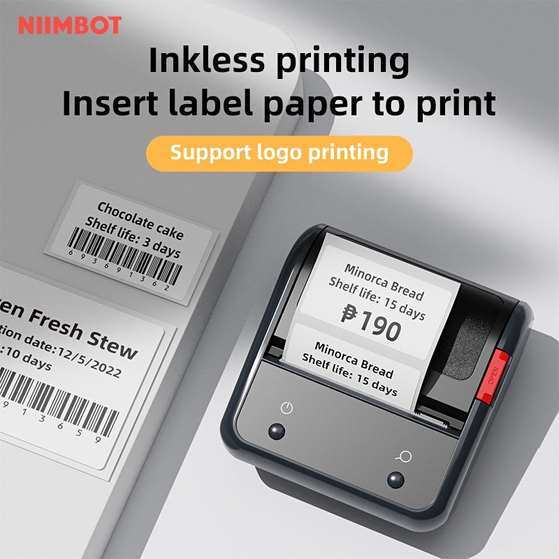 Niimbot B3S GRAY Label Printer Inkless Bluetooth Portable 20-75mm