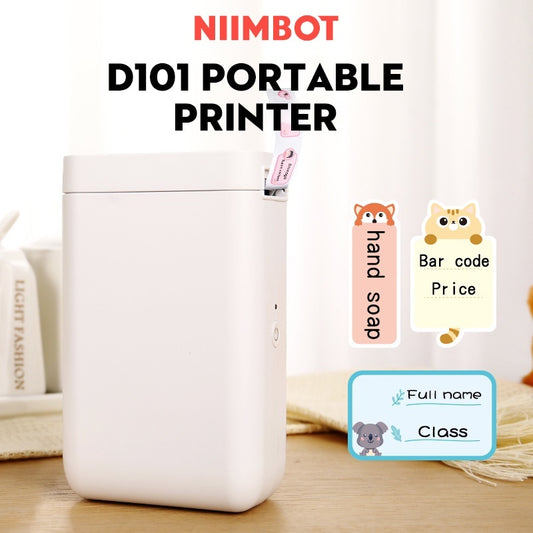 Niimbot D101 WHITE Bluetooth Label Printer 20-25mm