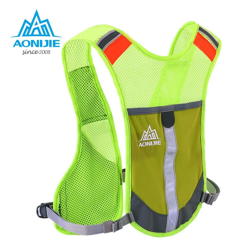 Aonijie BLUE Reflective Running Vest Hydration Backpack