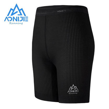 Aonijie WOMEN'S QUICK DRYING COMPRESSION RUNNING SHORTS - BLACK LARGE