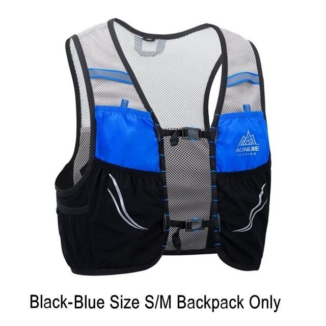 Aonijie 2.5L Hydration Backpack Running Vest - BLUE S/M (Vest only)