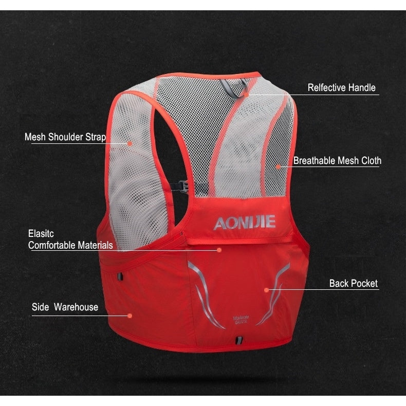 Aonijie 2.5L Hydration Backpack Running Vest - BLUE S/M (Vest only)