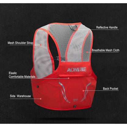 Aonijie 2.5L Hydration Backpack Running Vest - BLUE S/M (Vest only)