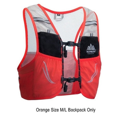 Aonijie 2.5L Hydration Backpack Running Vest - ORANGE M/L (Vest only)