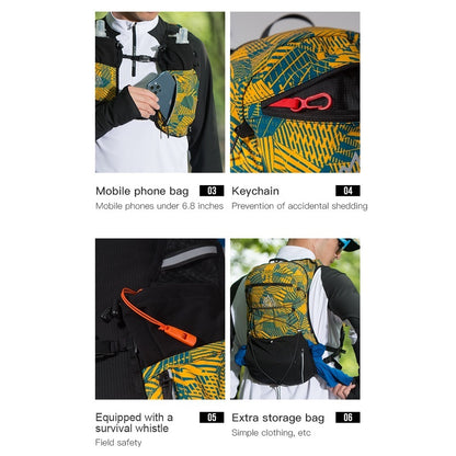 Aonijie Hydration Backpack Running Vest 12L - GREEN L/XL - C9112