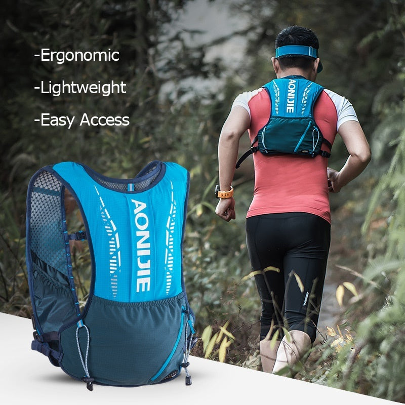 Aonijie 5L Running Vest Hydration Backpack - BLACK - C9102S (Vest Only)