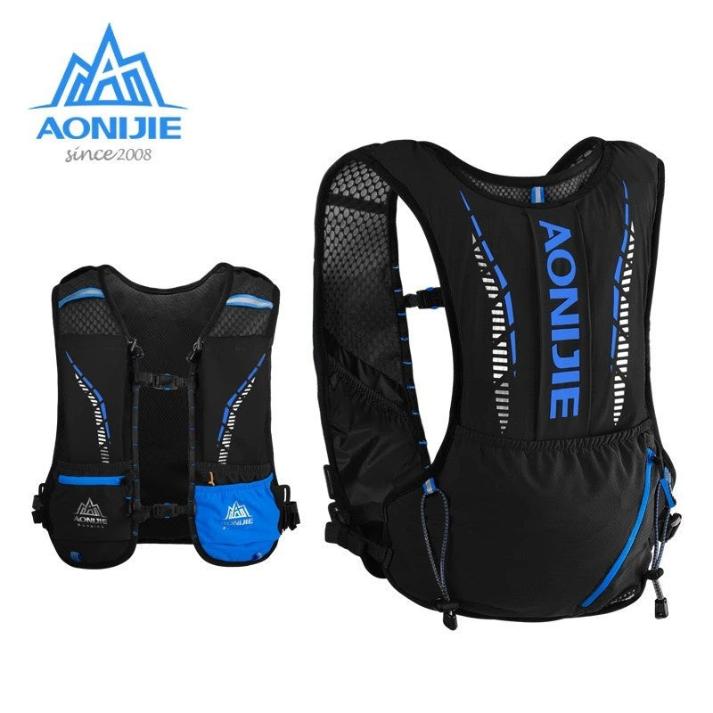 Aonijie 5L Running Vest Hydration Backpack - BLACK - C9102S (Vest Only)