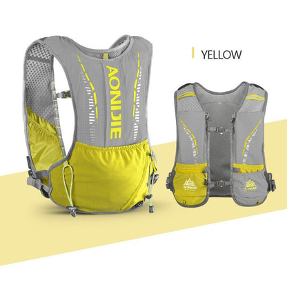 Aonijie 5L Running Vest Hydration Backpack - YELLOW - C9102 (Vest Only)