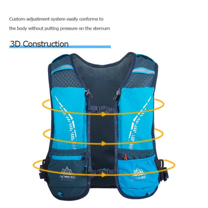 Aonijie 5L Running Vest Hydration Backpack - YELLOW - C9102 (Vest Only)