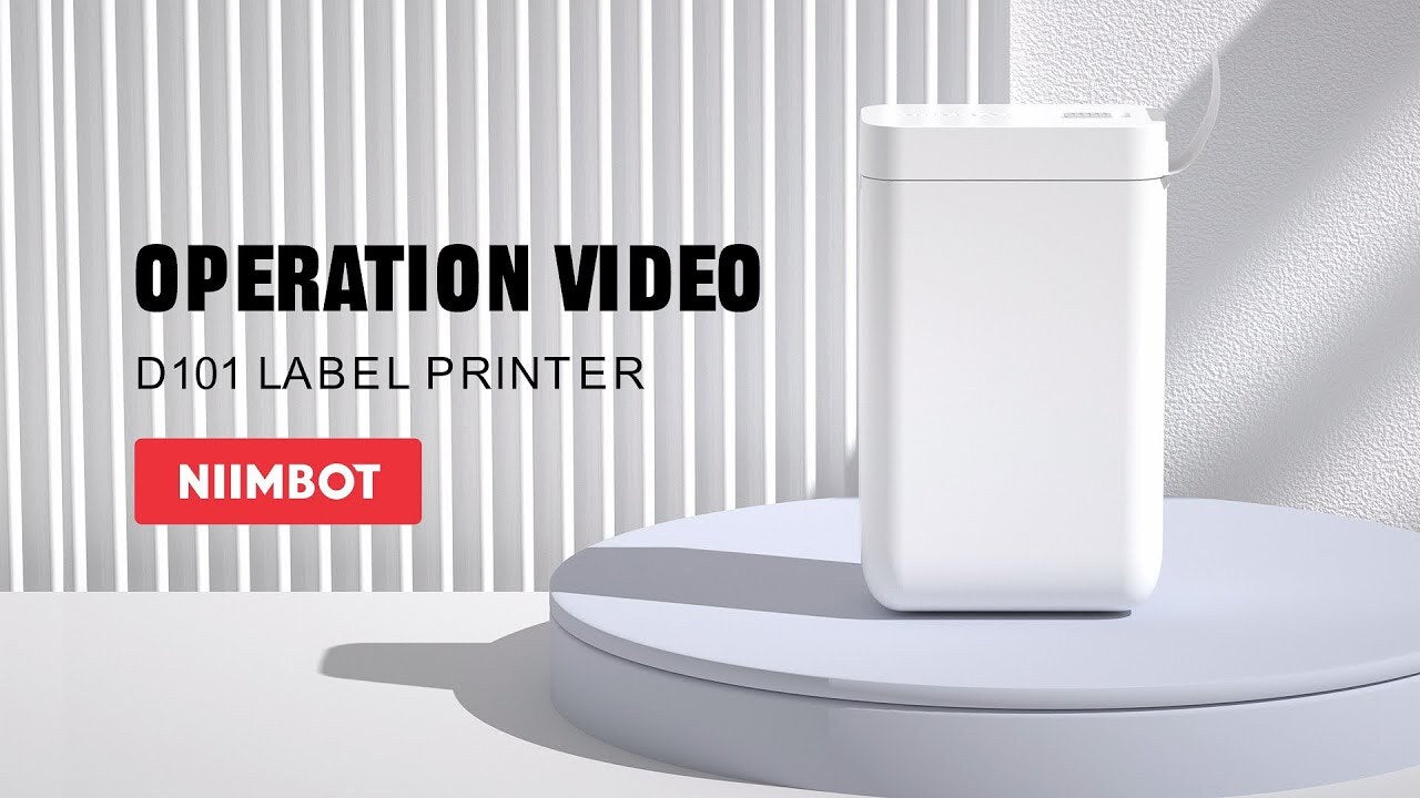 Niimbot D101 WHITE Bluetooth Label Printer 20-25mm