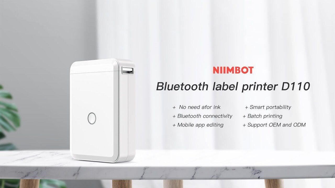 Niimbot D110 Portable Label Printer BLUE/GREEN 12-15mm Width