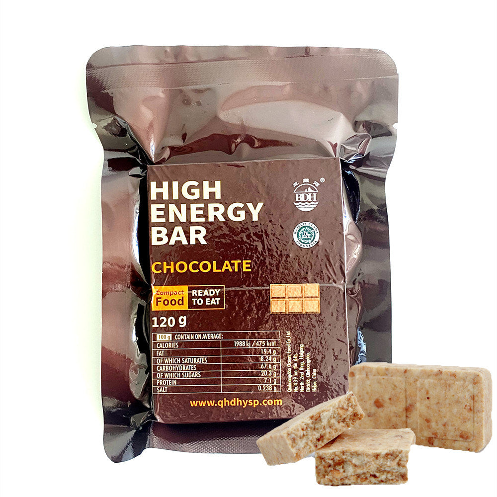 CHOCOLATE High Energy Bar 120g x 12 pcs (1 Box) - Exp. Date October 2043