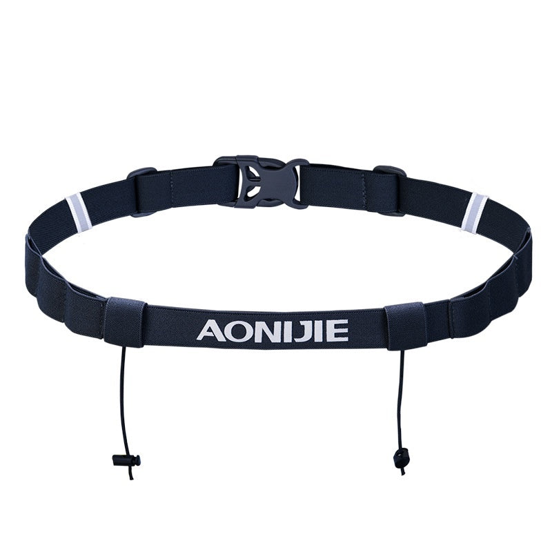 Aonijie RUNNING RACE NUMBER BELT BIB HOLDER E4076 - BLACK