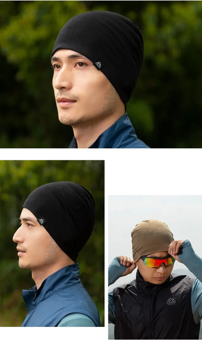 Aonijie Sports Wool Knitted Cap M38 - BLACK