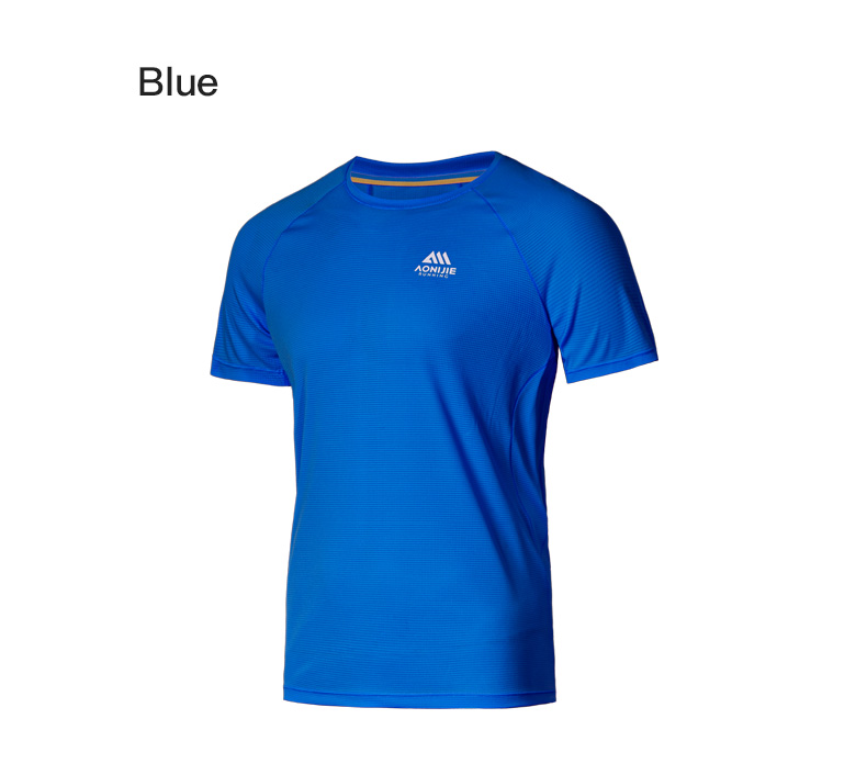 Aonijie Men Sports Shirts FM5178 - BLUE MEDIUM